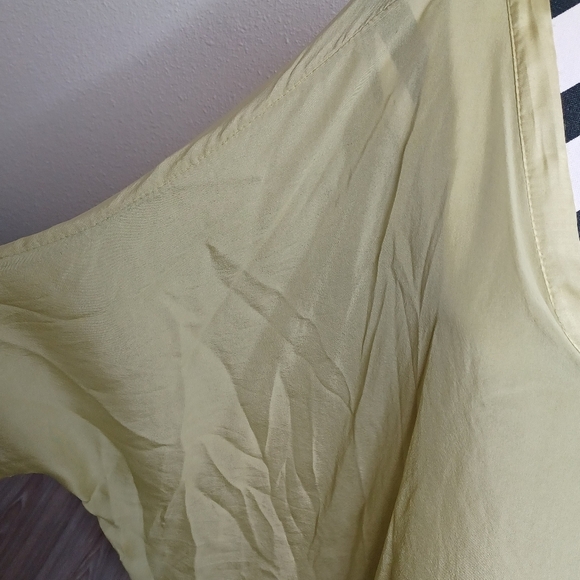 Sofia Made in Italy Artsy 100% Silk Boho Blouse - Picture 14 of 15